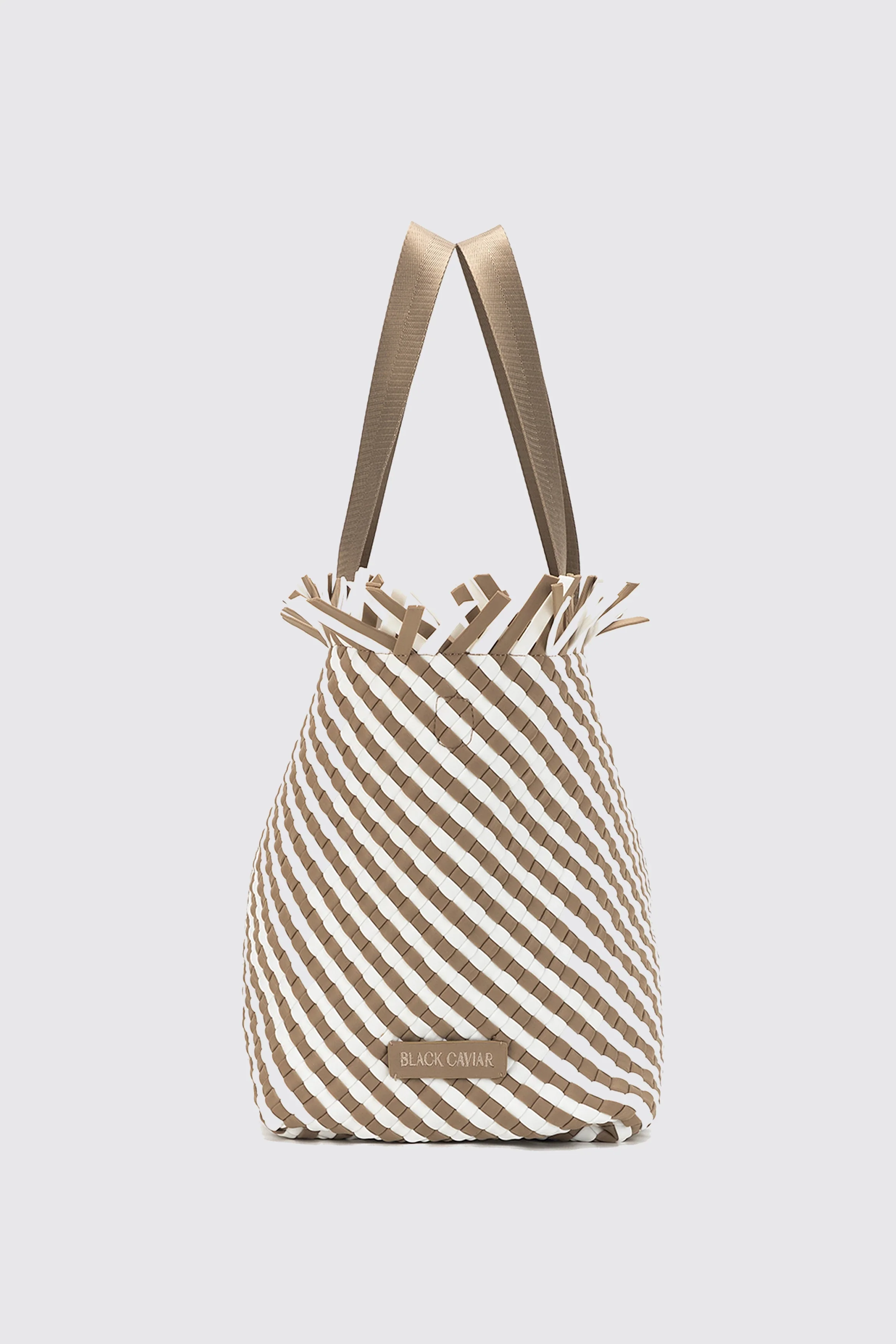 BAHAMA LARGE WOVEN TOTE BISCUIT - Image 3