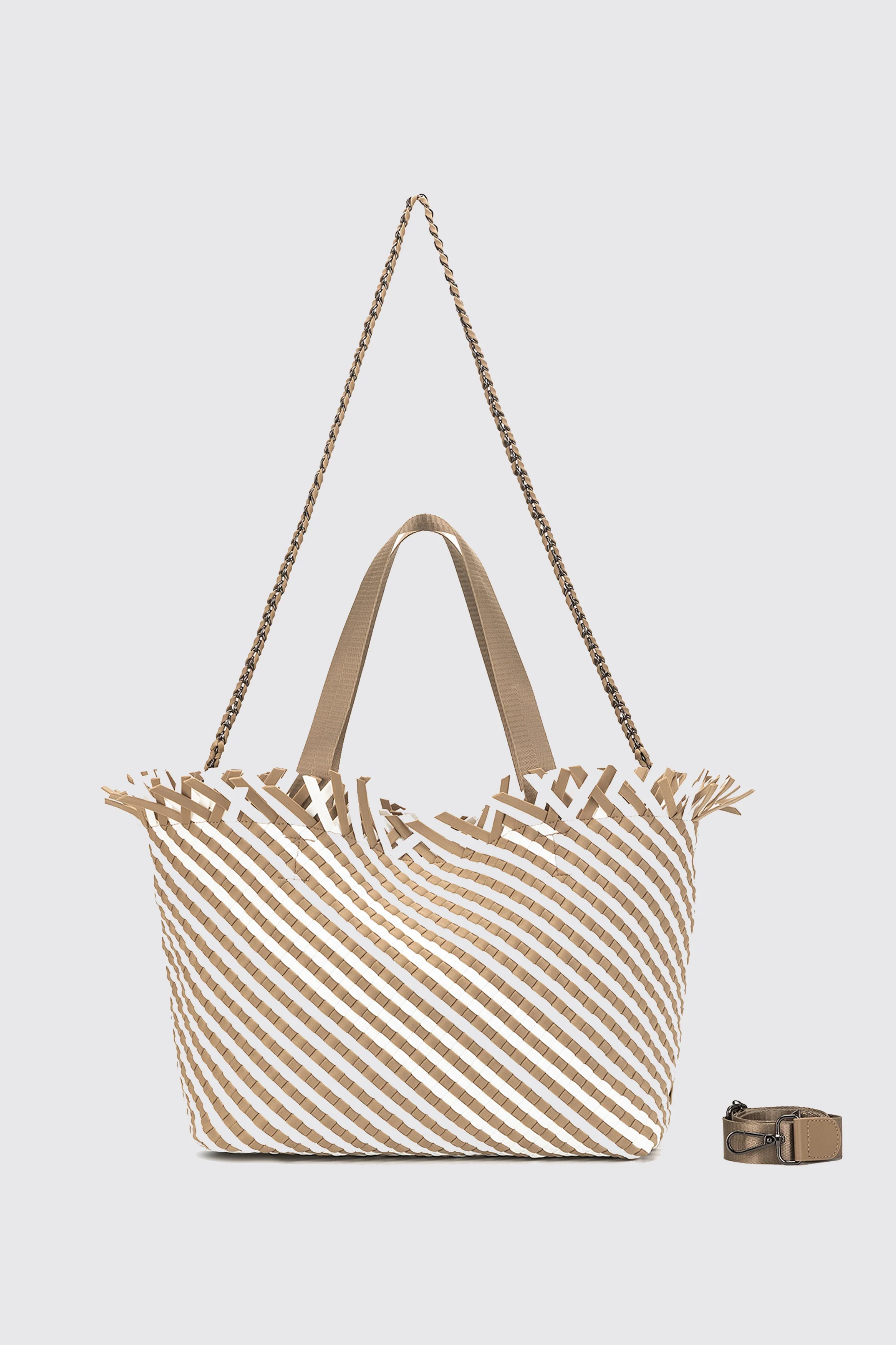 BAHAMA LARGE WOVEN TOTE BISCUIT - Image 6