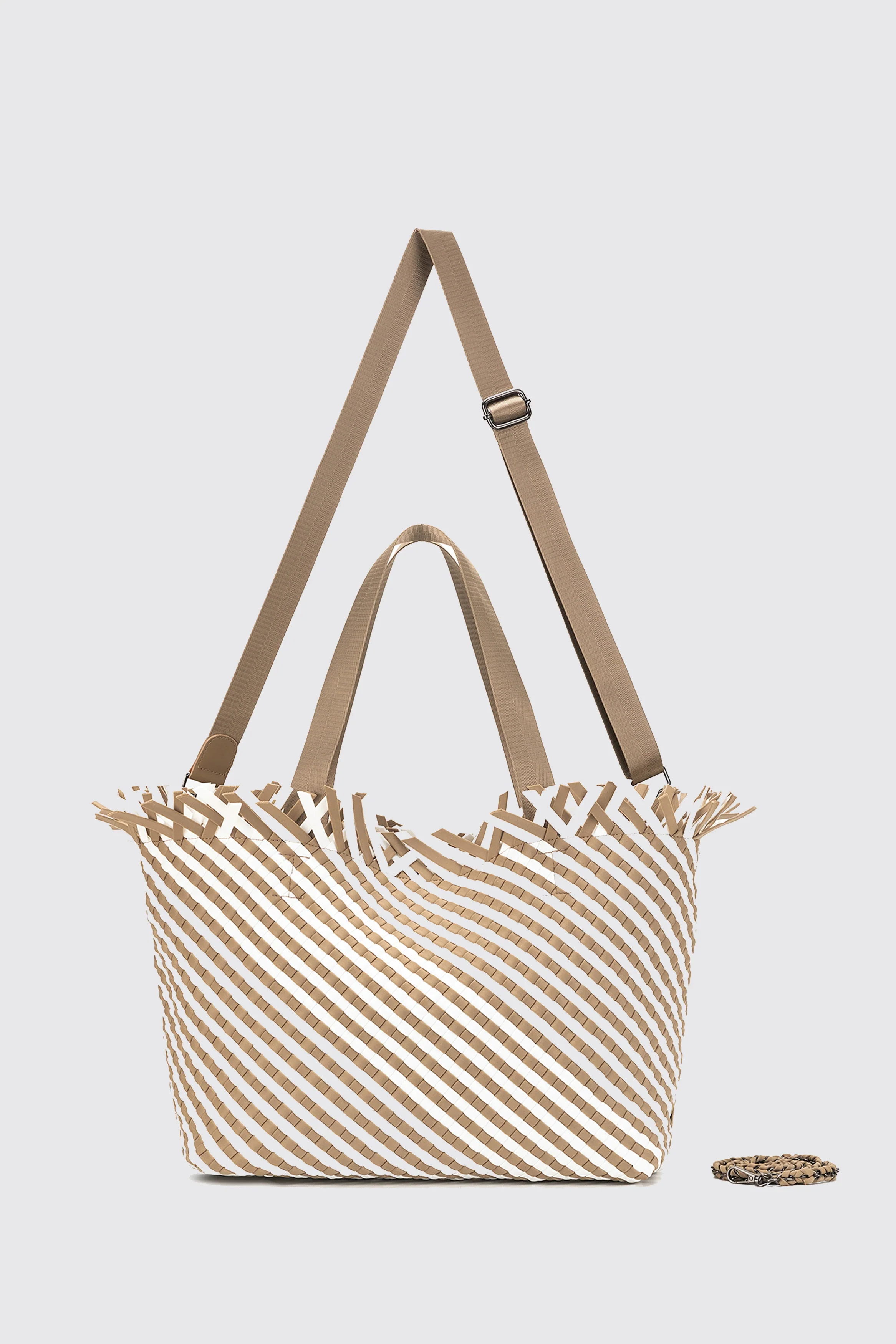 BAHAMA LARGE WOVEN TOTE BISCUIT - Image 7