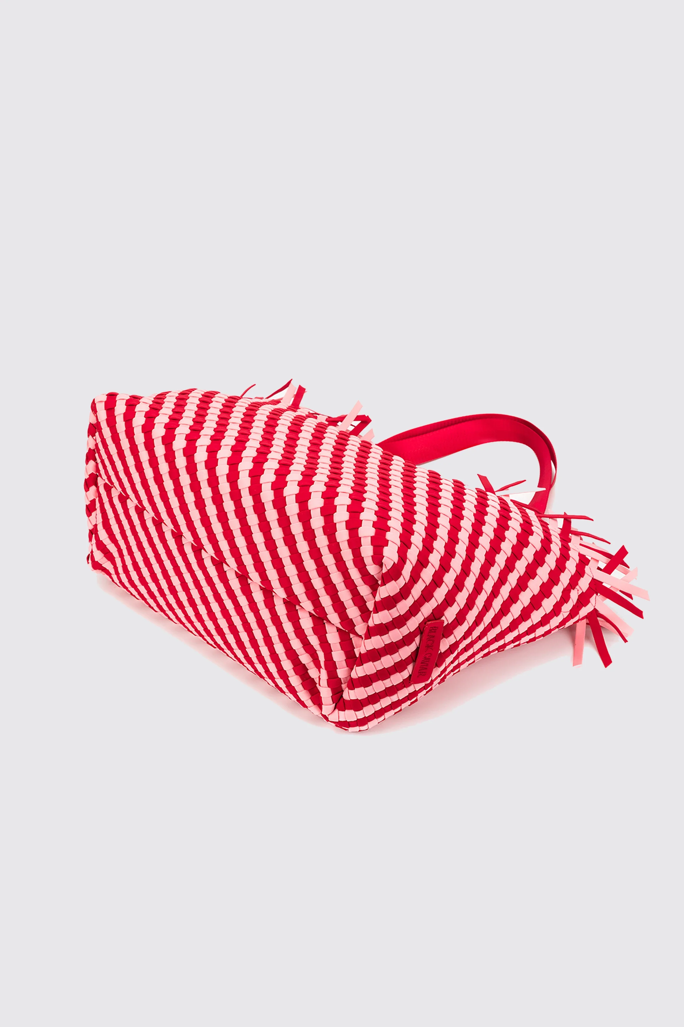 BAHAMA WOVEN TOTE PINK/RED - Image 3