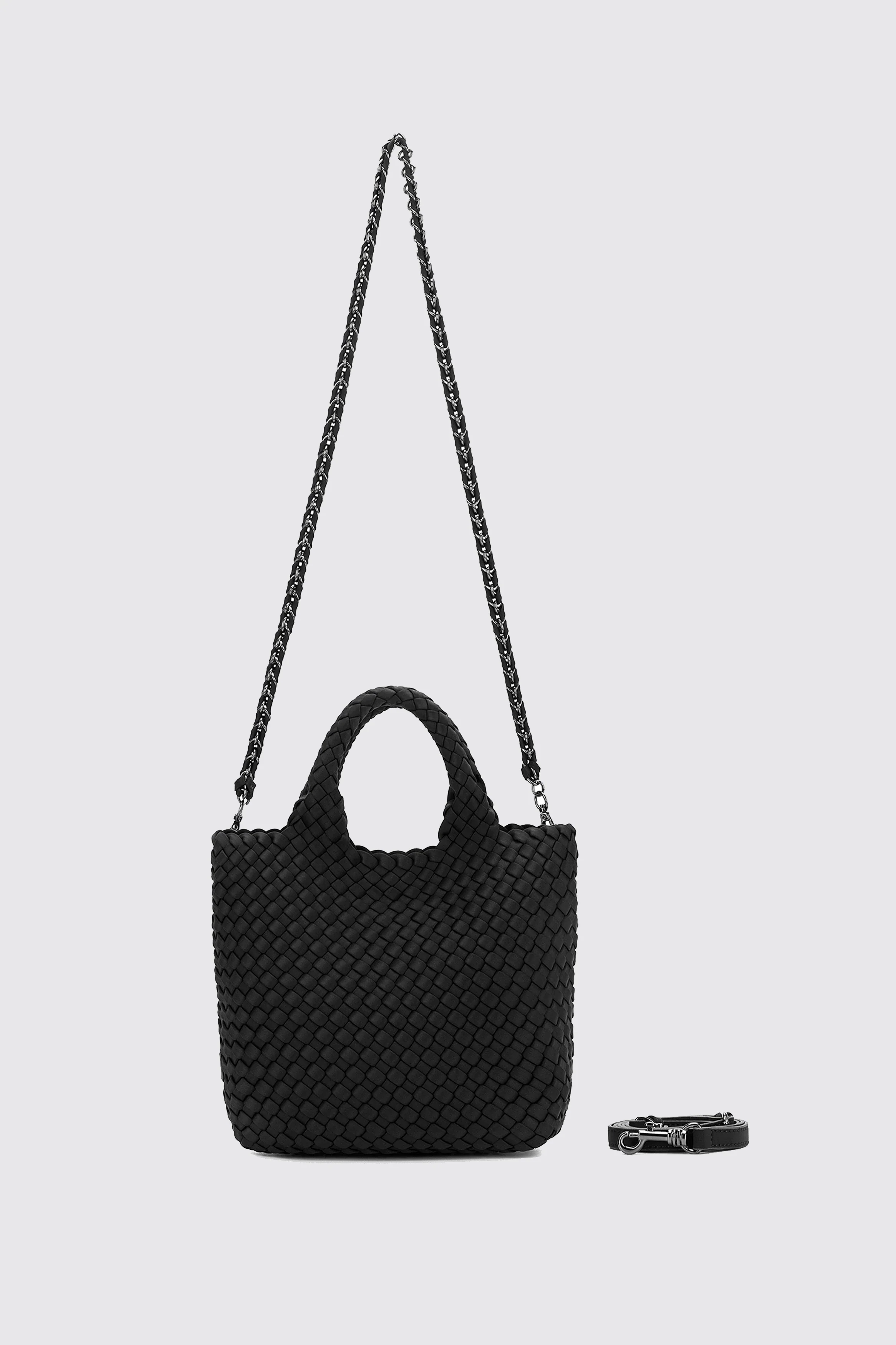 RIVIERA 2 PIECE MINI TOTE BLACK - Image 6