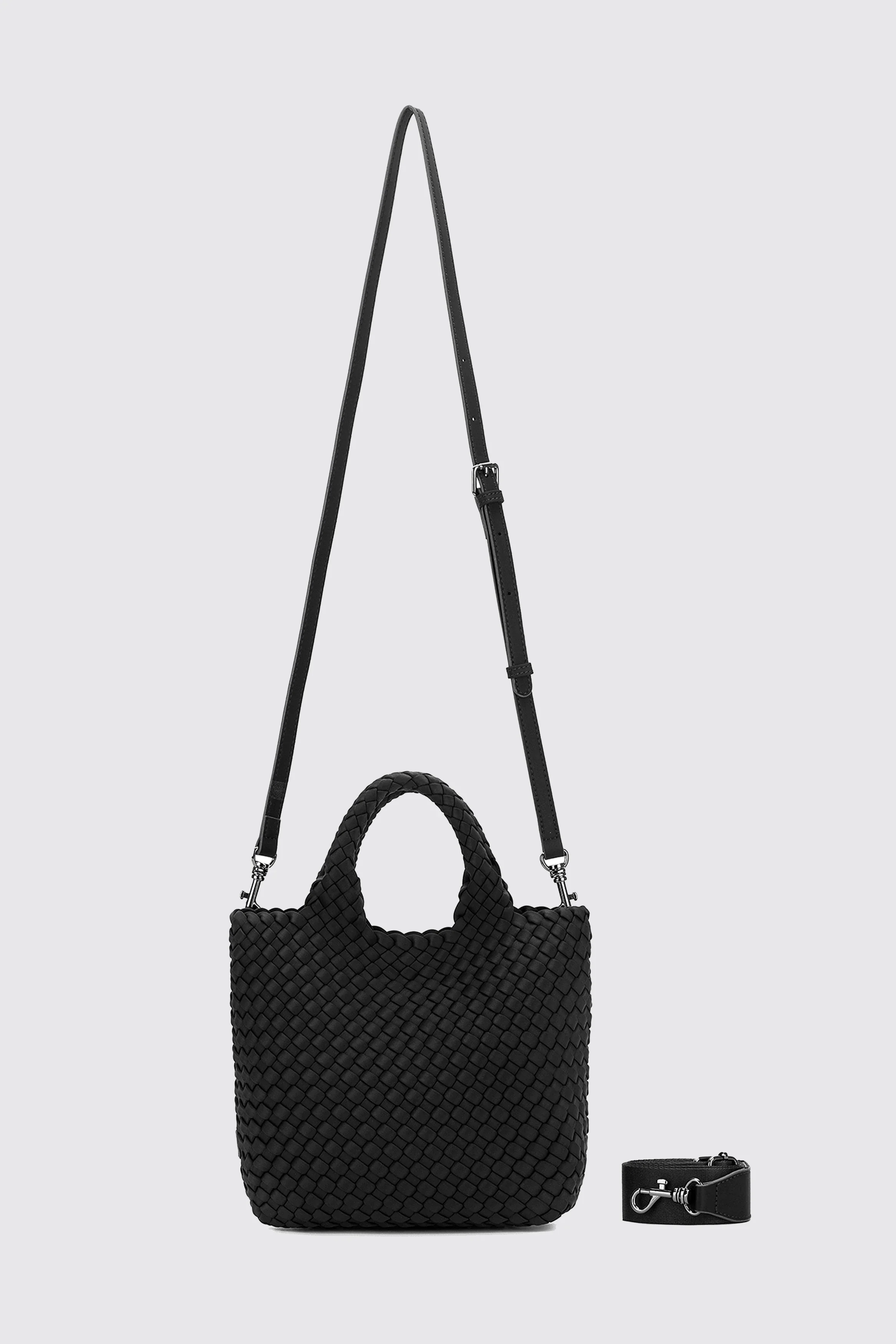 RIVIERA 2 PIECE MINI TOTE BLACK - Image 7