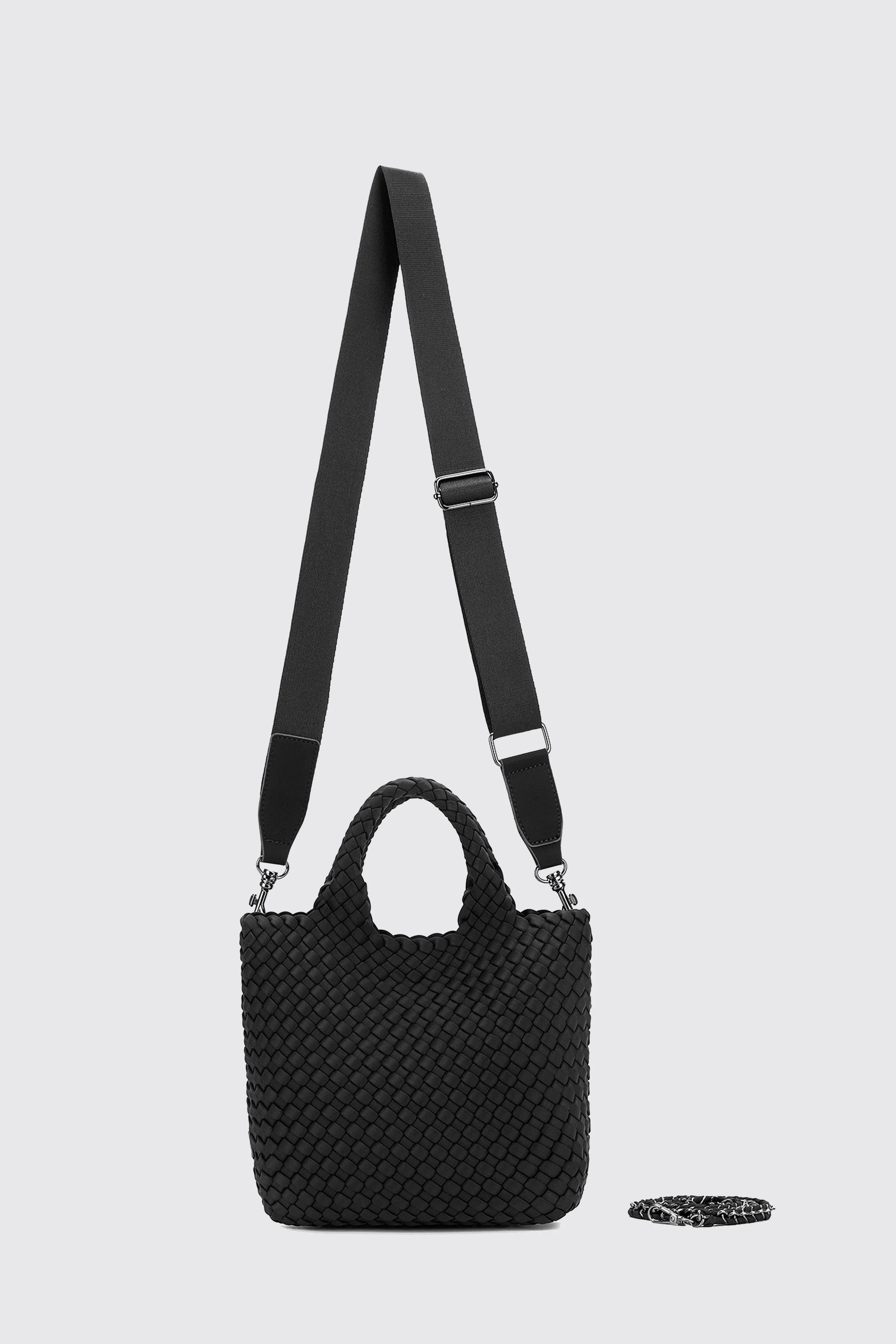 RIVIERA 2 PIECE MINI TOTE BLACK - Image 8